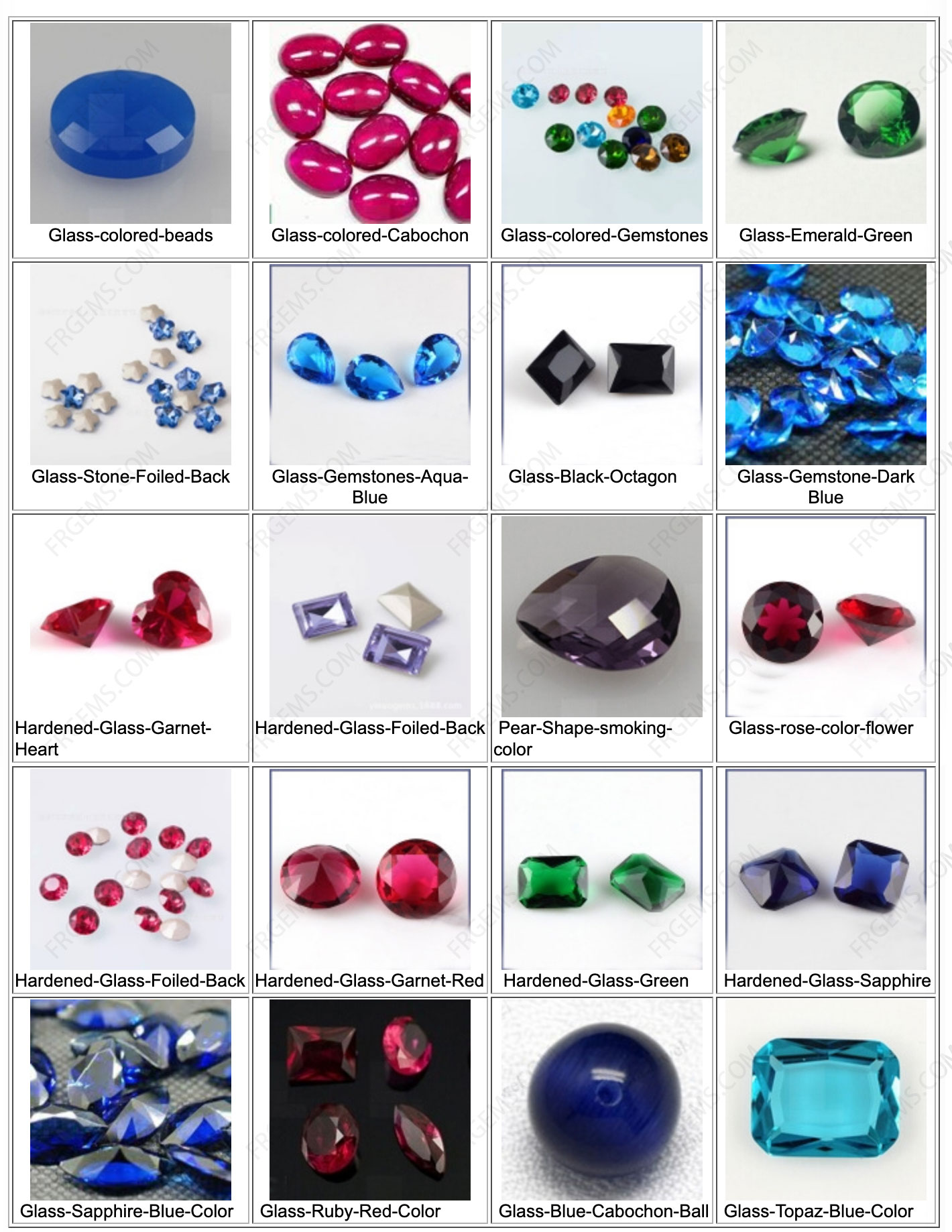 Glass gemstones deals