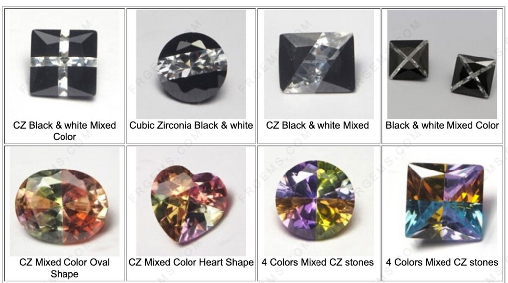 Mixed Colored Cubic Zirconia Color-Mixed Gemstones Wholesale And ...