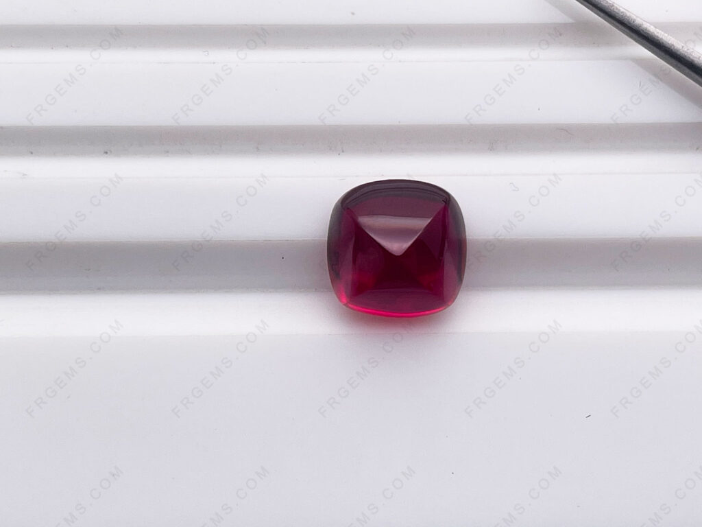 Lab-Grown-Ruby-Red-Color-Sugar-loaf-Shape-10x10mm-Loose-gemstones-Suppliers-IMG_1966