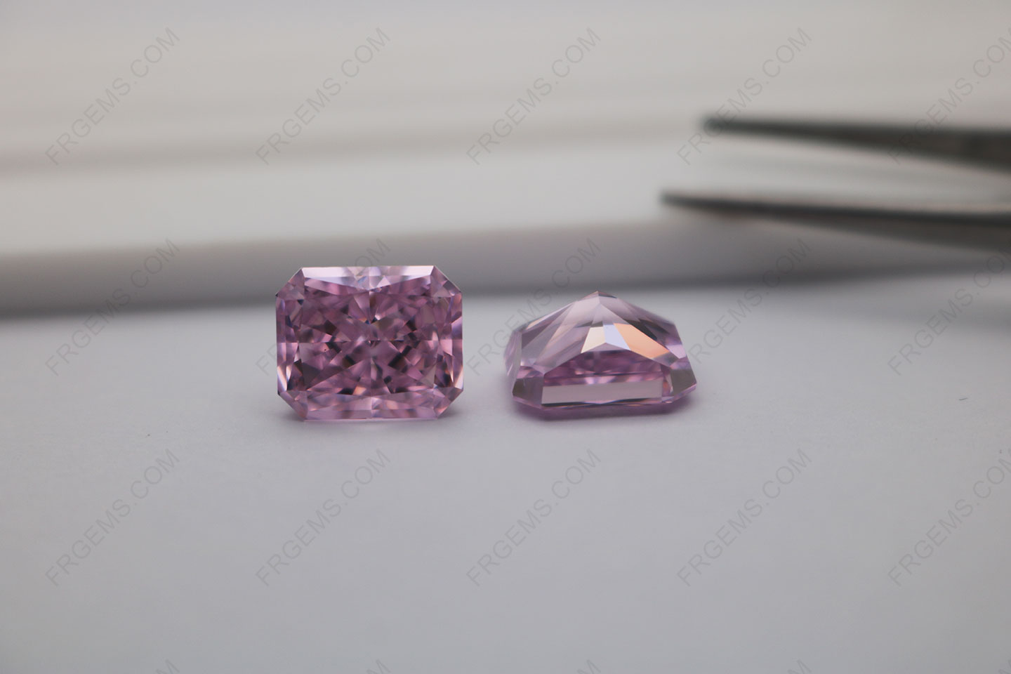 Octagon Shape Crushed Ice Cut Light Pink Color Cubic Zirconia 5A Best Quality 11x9mm Loose gemstones Bulk Wholesale