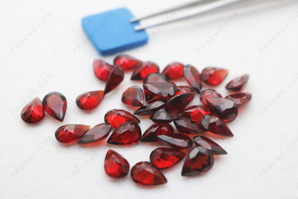 Natural-Genuine-China-Garnet-Red-color-Pear-Shape-Faceted-cut-9x6mm-loose-Gemstones-suppliers-IMG_7306