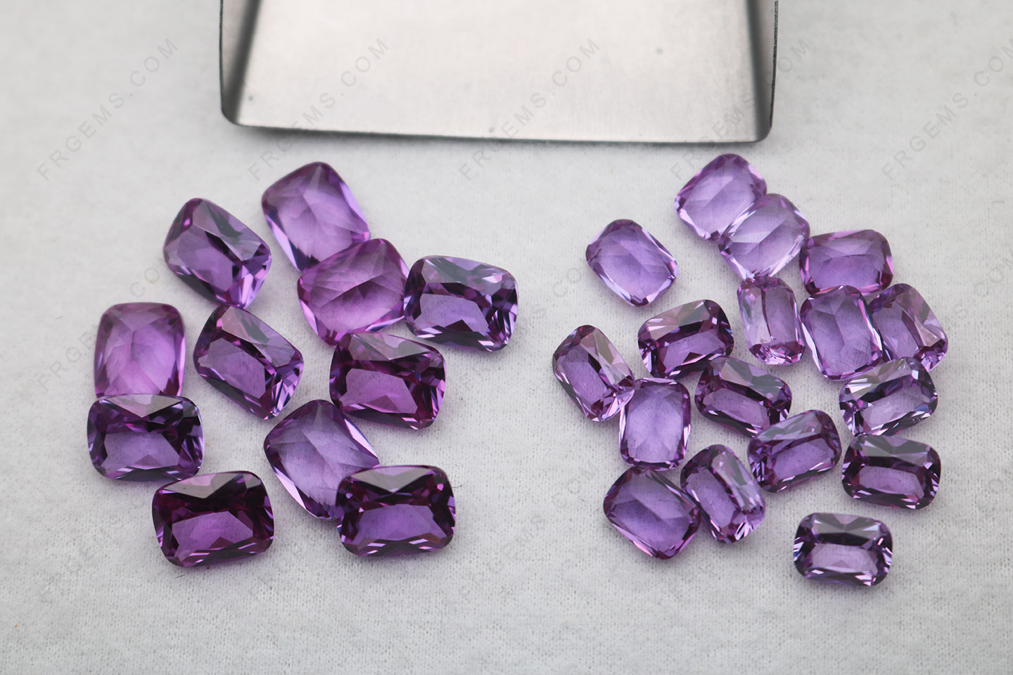 Synthetic Alexandrite Corundum 46# Elongated Cushion cut 10x8mm and 8x6mm Loose Gemstones