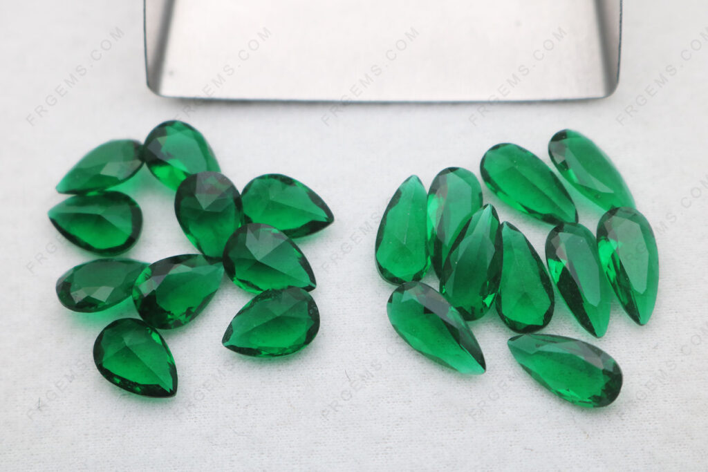 Wholesale-Glass-Emerald-Green-Color-BG01#-Pear-Shape-Faceted-12x6mm-Loose-Gemstones-from-China-IMG_7419