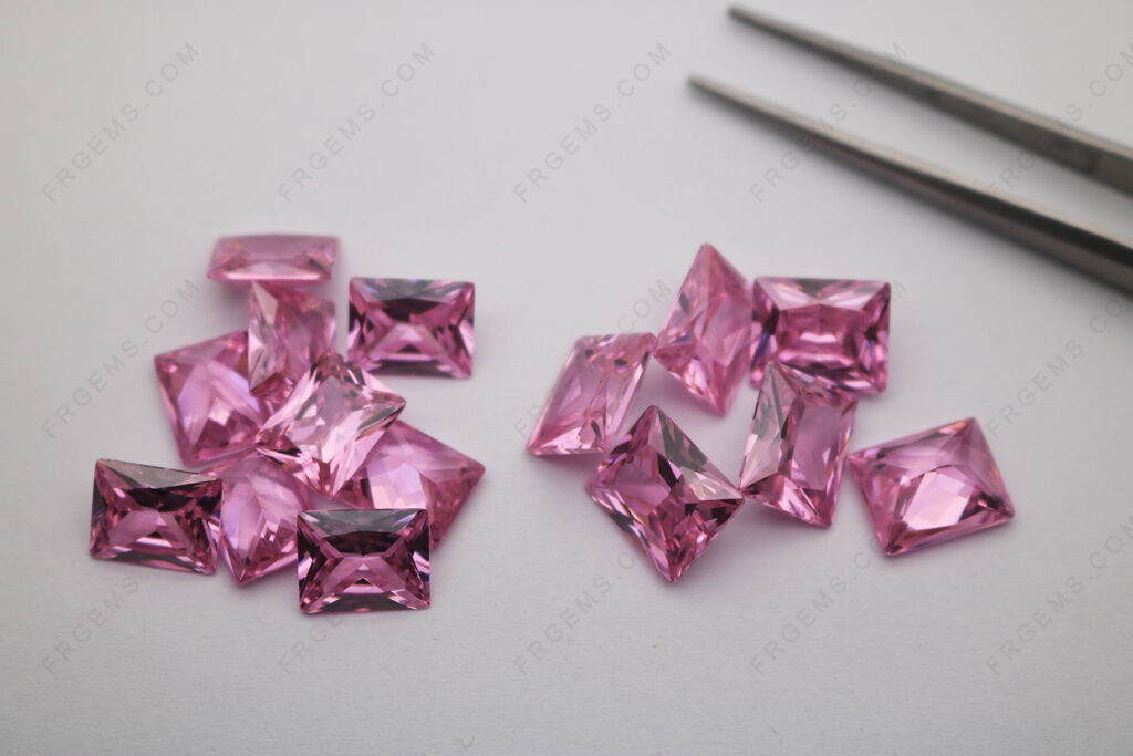 Loose-CZ-Pink-Color-Rectangle-Princess-cut-11x9mm-10x8mm-faceted-Zirconia-Gemstones-China-Manufacturers-IMG_7485