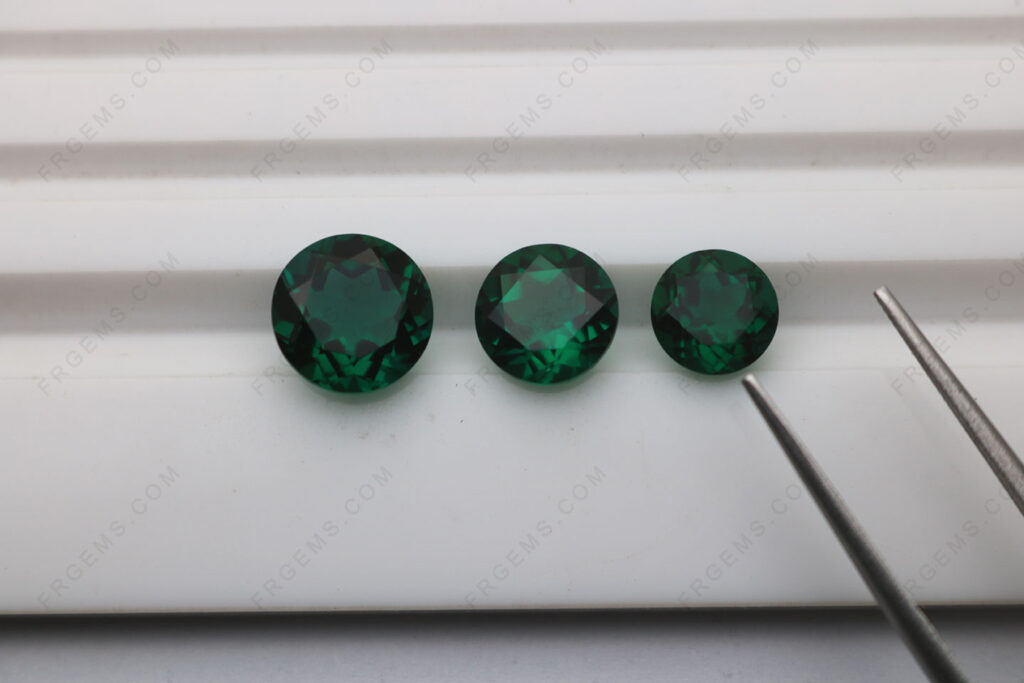 Lab-Grown-Emerald-Zambia-Green-color-Round-faceted-8mm-9mm-10mm-Loose-Gemstones-Suppliers-in-China-IMG_7689