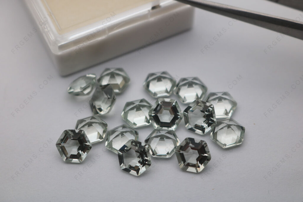 Wholesale-Natural-Prasiolite-Green-Color-Hexagon-Step-cut-8x8mm-Loose-Gemstones-Factory-price-IMG_7670