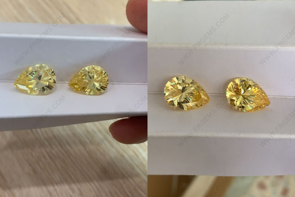 5A-Best-quality-Canary-Yellow-Color-CZ-pear-shape-faceted-16x12mm-Gemstones-China-Supplier