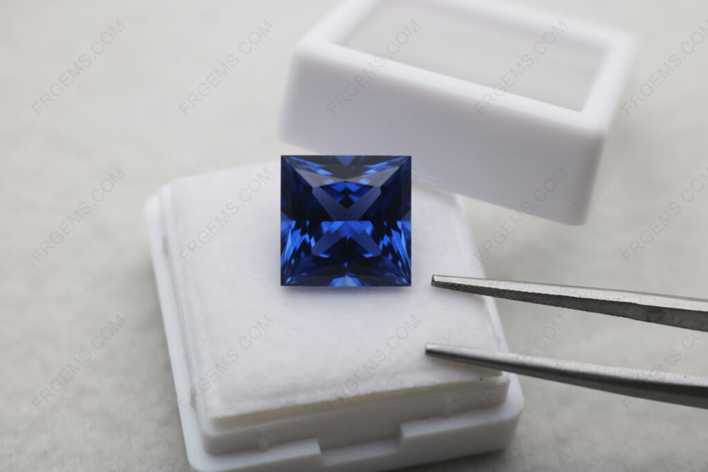 Bulk-wholesale-Lab-Grown-Blue-Sapphire-Color-Square-Princess-cut-11x11mm-Loose-gemstones-from-China-IMG_8142